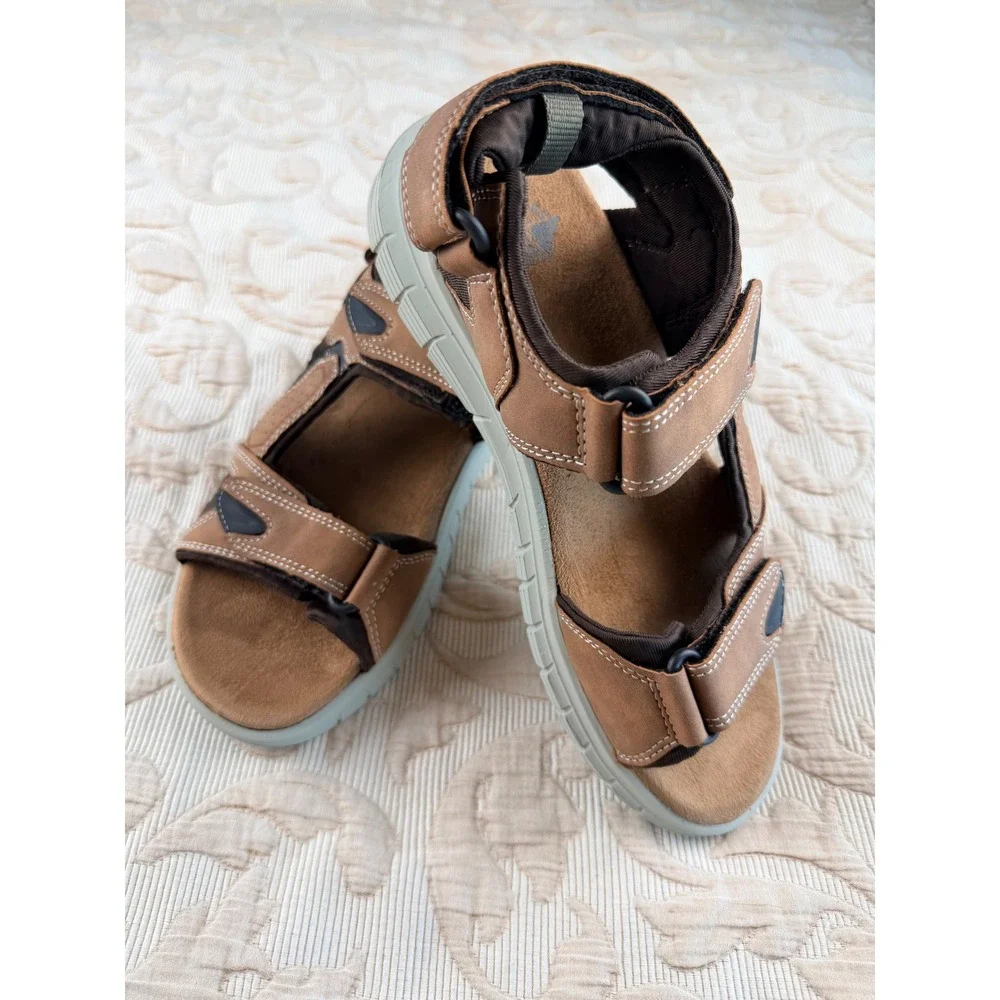 Dockers Spencer Tan Mens Sport Sandals SupremeFlex Smart Series 90-41102 Size 9M